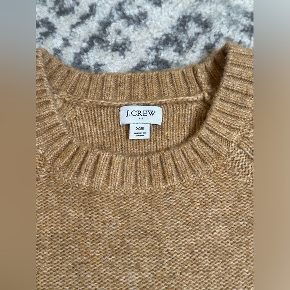 J. Crew Honeycomb Balloon~Sleeve Crewneck Sweater Size XS - Picture 9 of 11